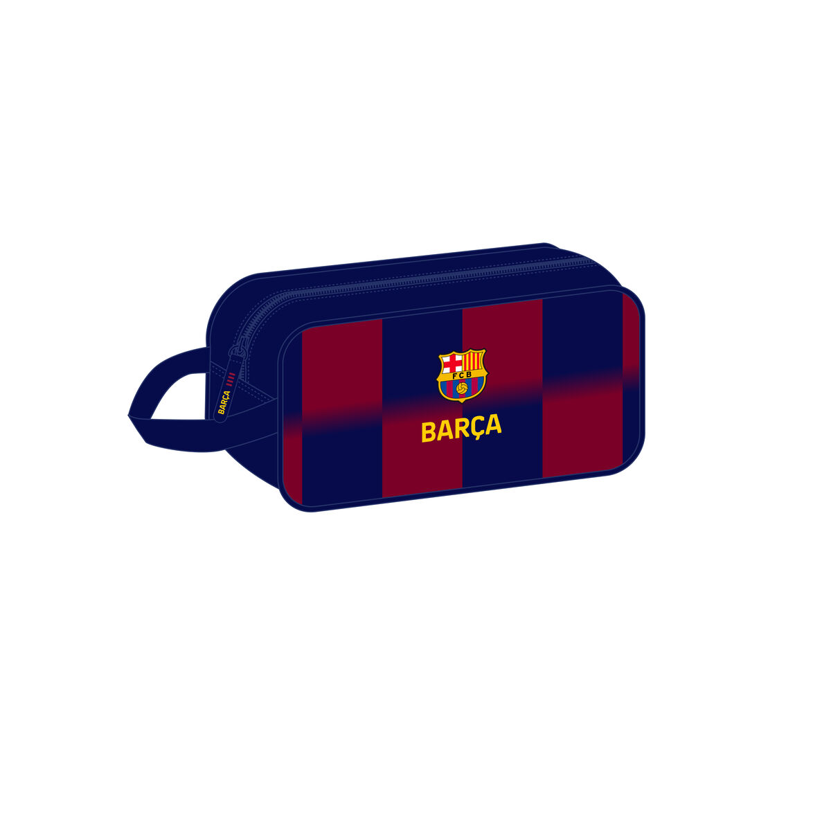 Range-Chaussures de Voyage F.C. Barcelona Bleu Bordeaux 29 x 15 x 14 cm