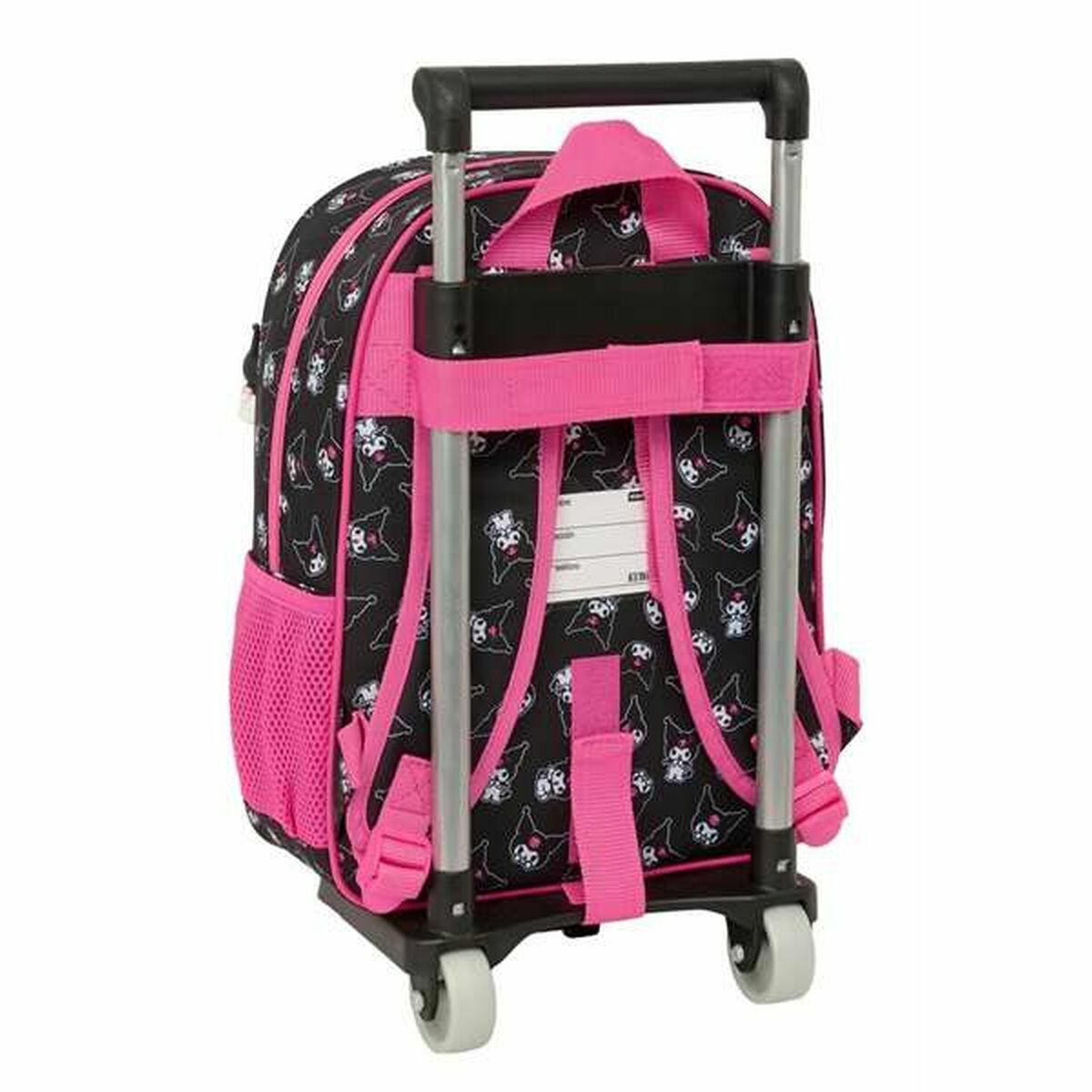 Image secondaire de Cartable à roulettes Kuromi Noir Fuchsia 26 x 11 x 67 cm 26 x 34 x 11 cm