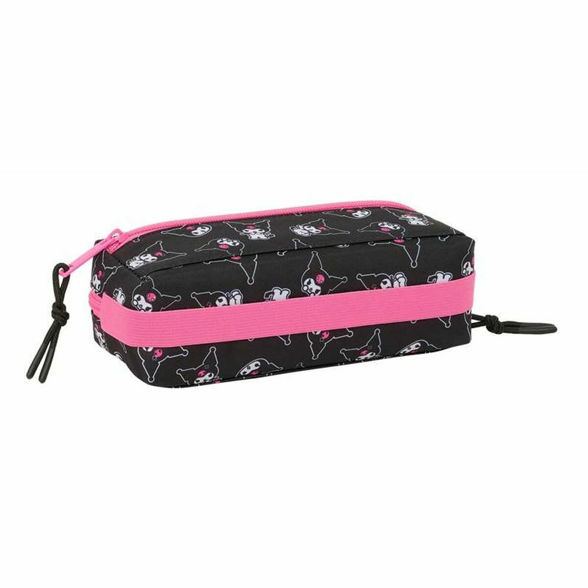 Image secondaire de Trousse Fourre-Tout Triple Kuromi Noir Fuchsia 22 x 8,5 x 6 cm