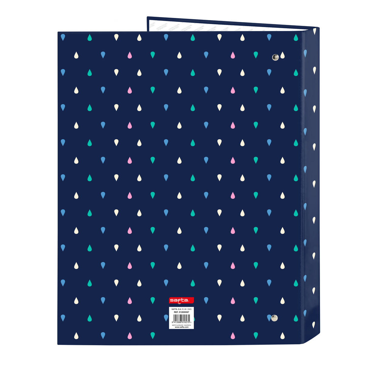 Ring binder Benetton Drop Multicolour A4 26.5 x 33 x 4 cm