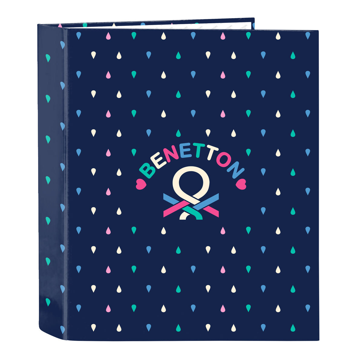 Ring binder Benetton Drop Multicolour A4 27 x 33 x 6 cm Ring binder Benetton Drop Multicolour A4 27 x 33 x 6 cm