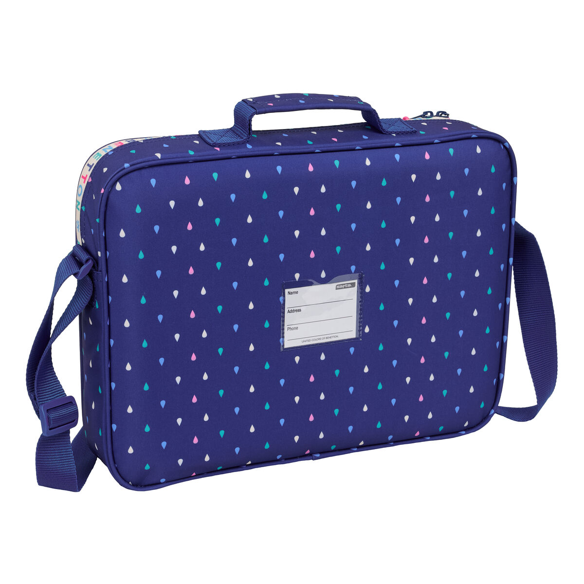 School Bag Benetton Drop Multicolour 38 x 28 x 6 cm
