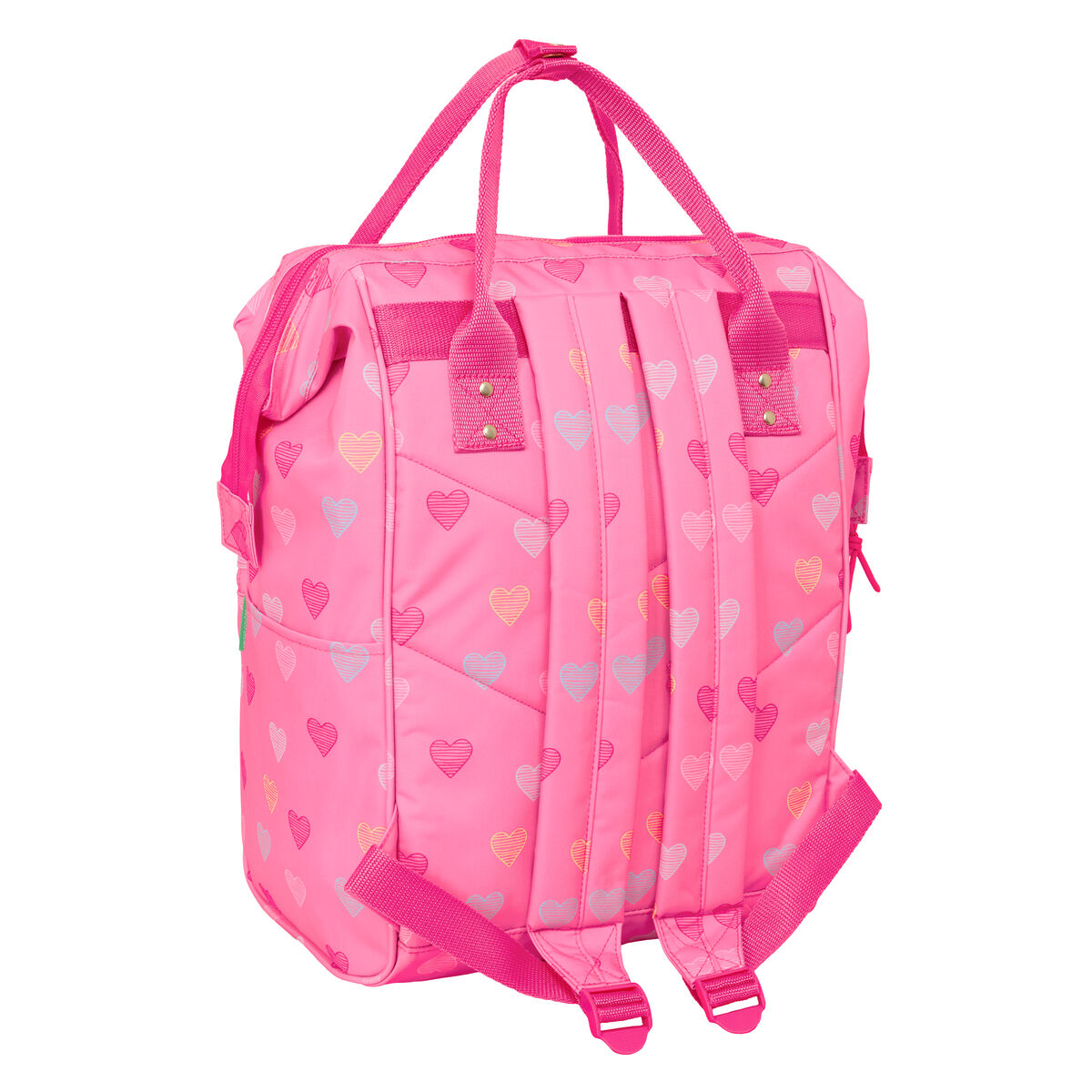 School Bag Benetton benetton Pink 27 x 40 x 19 cm