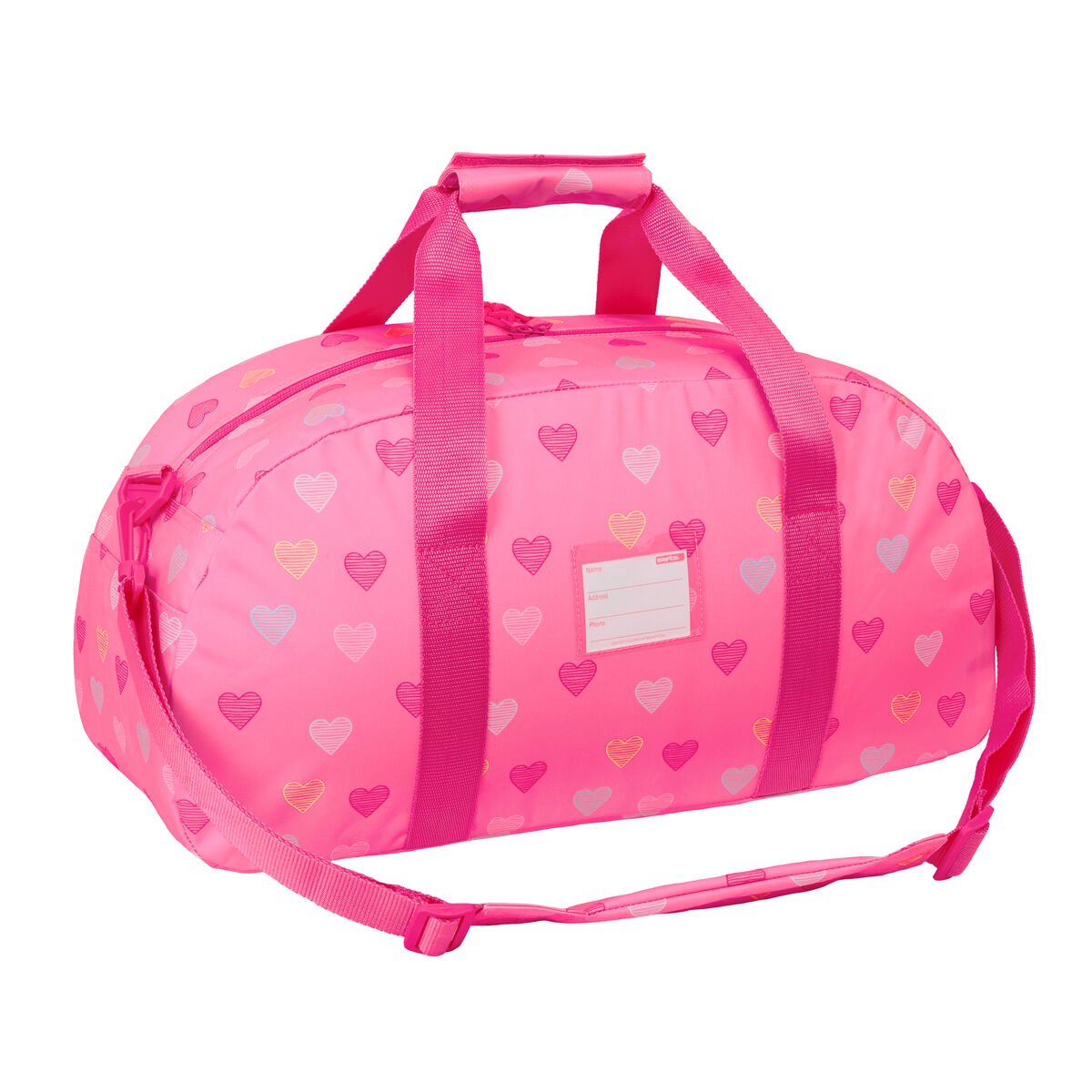 Sports bag Benetton Heart Pink 50 x 26 x 20 cm