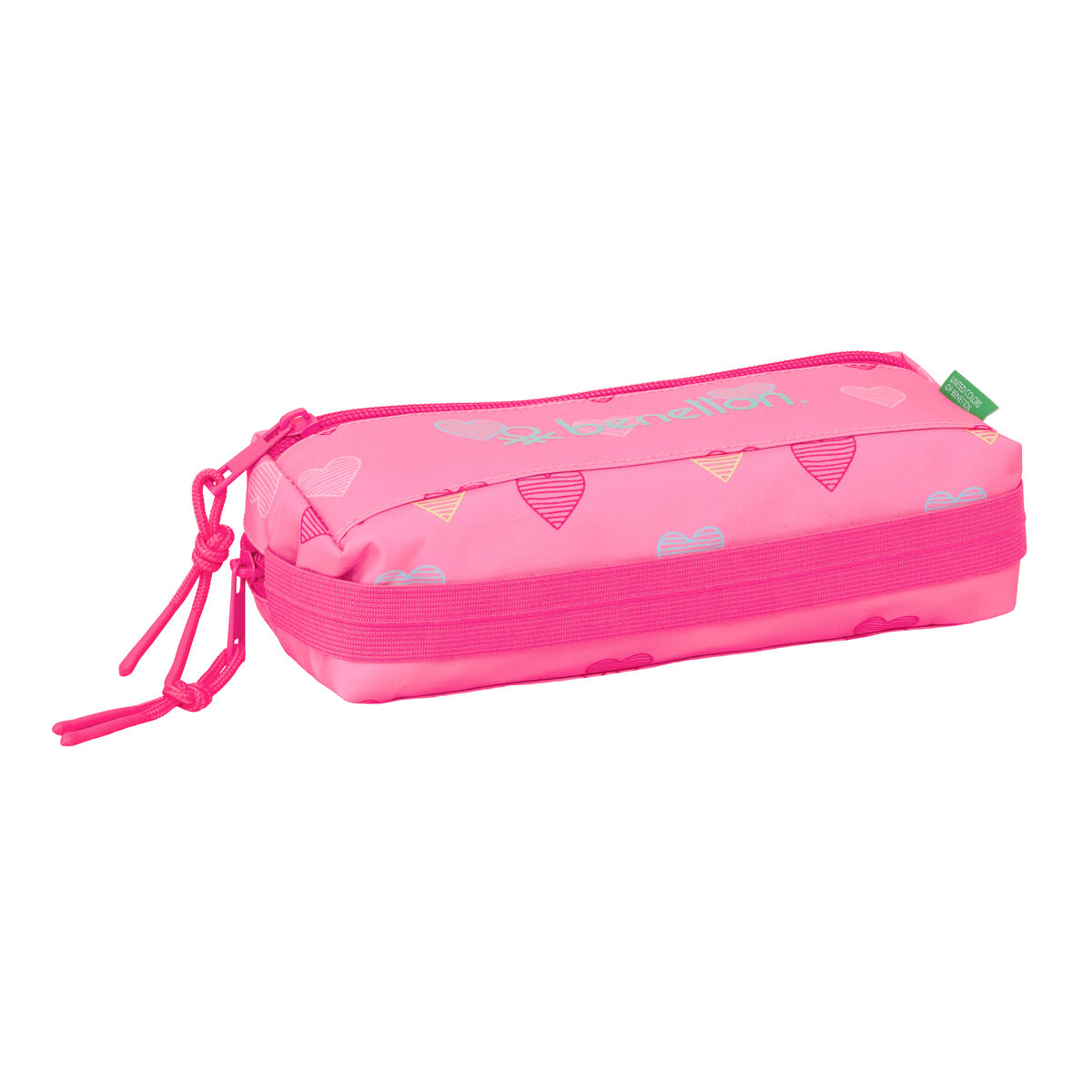 Holdall Benetton Heart Pink 22 x 8,5 x 6 cm
