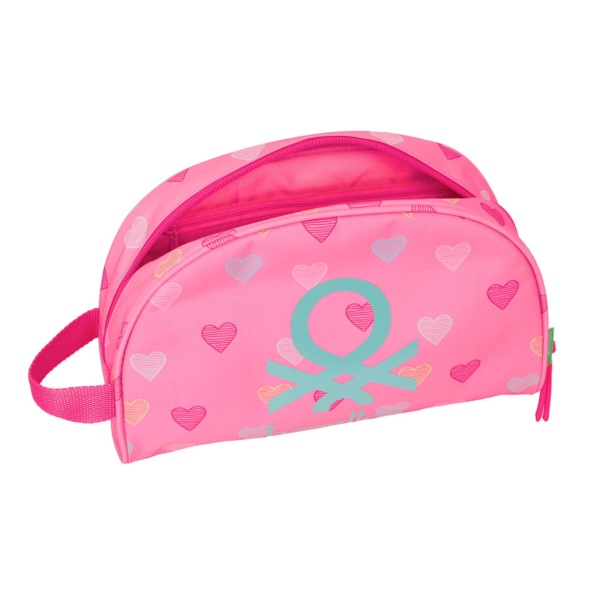 Travel Vanity Case Benetton Heart Pink 28 x 18 x 10 cm