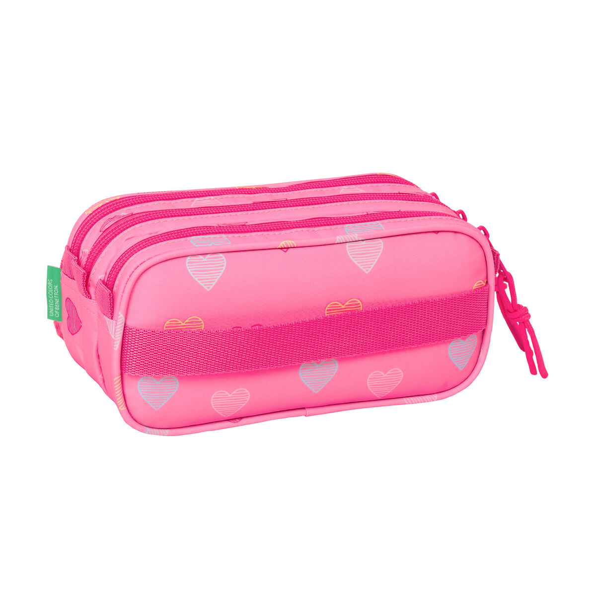 Holdall Benetton Heart Pink 21,5 x 10 x 8 cm