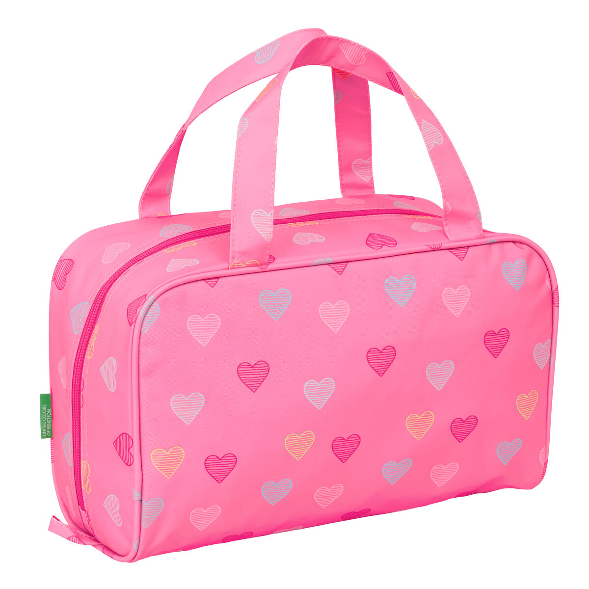 Travel Vanity Case Benetton Heart Pink 31 x 14 x 19 cm
