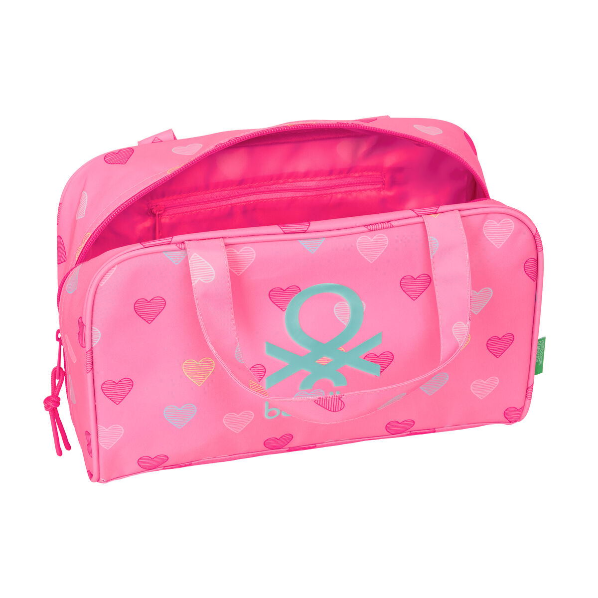 Travel Vanity Case Benetton Heart Pink 31 x 14 x 19 cm