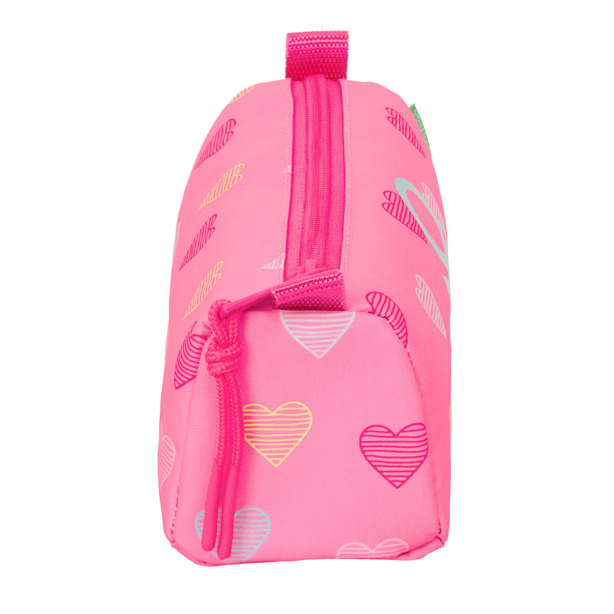 Holdall Benetton Heart Pink 21 x 8 x 7 cm