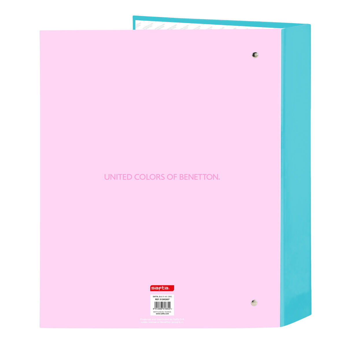 Ring binder Benetton Dolce Multicolour A4 27 x 33 x 6 cm