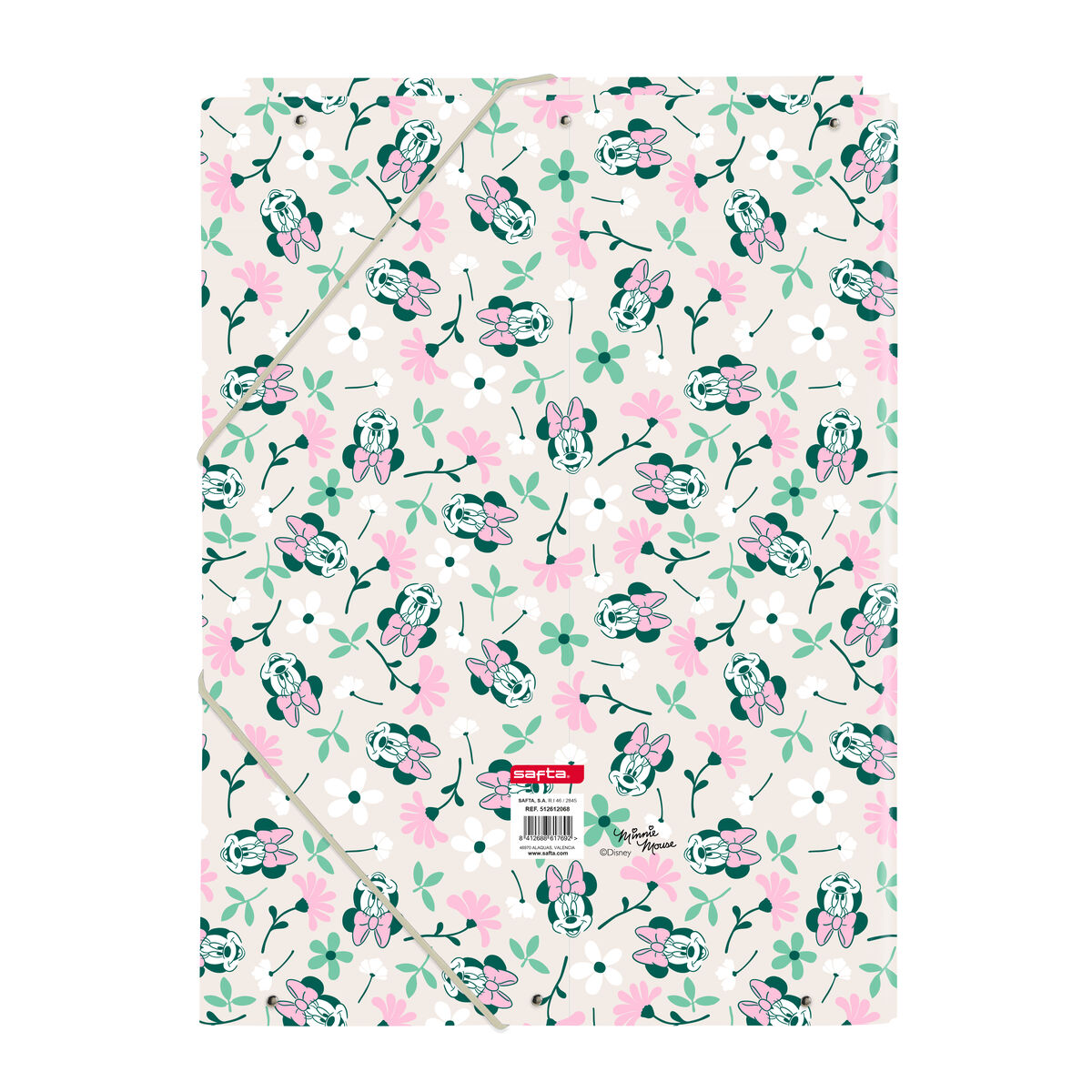 Ring binder Minnie Mouse Minty Pink A4 26 x 33.5 x 2.5 cm
