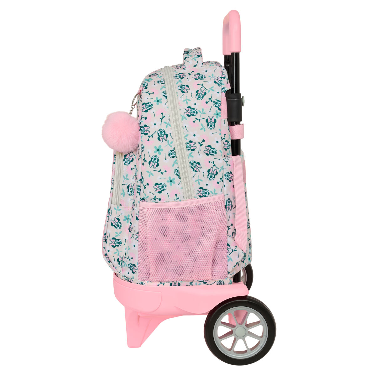 Schoolrugzak met Wielen Minnie Mouse Minty Roze 33 x 45 x 22 cm