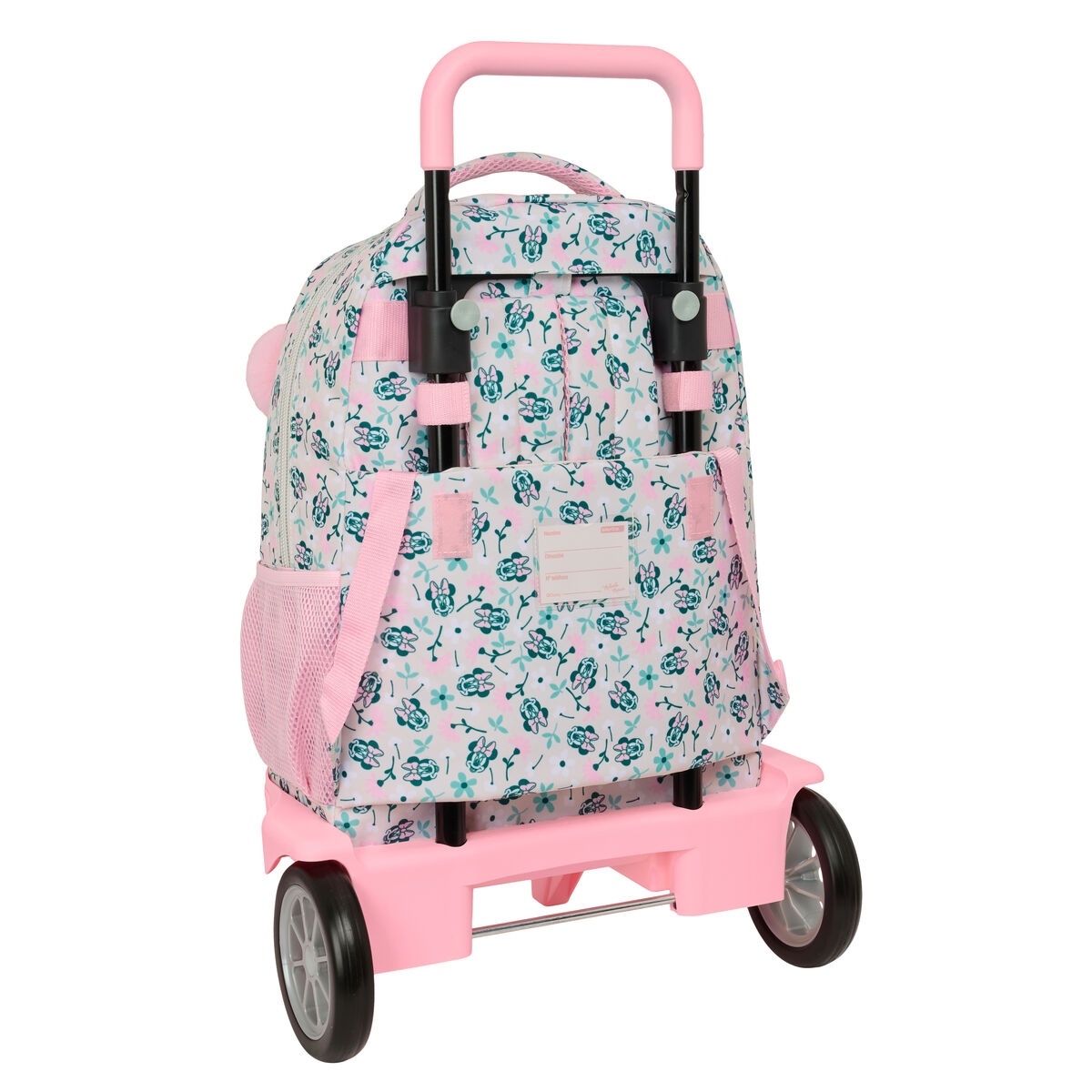 Schoolrugzak met Wielen Minnie Mouse Minty Roze 33 x 45 x 22 cm