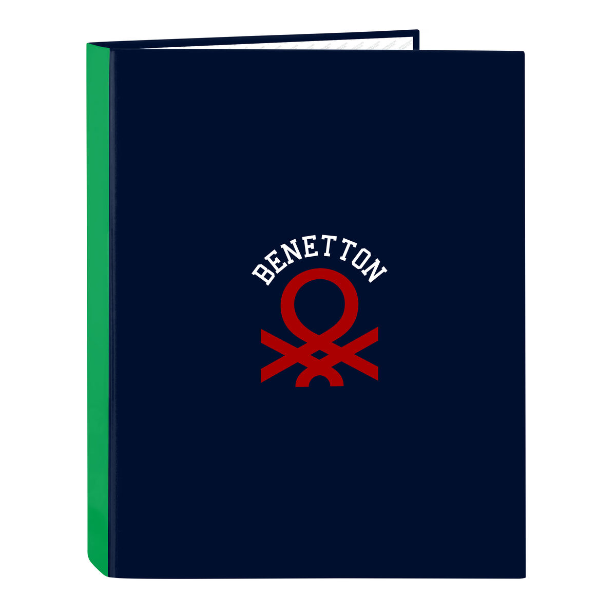 Ring binder Benetton Together Navy Blue A4 26.5 x 33 x 4 cm Ring binder Benetton Together Navy Blue A4 26.5 x 33 x 4 cm