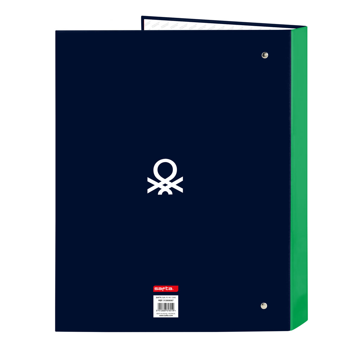 Ring binder Benetton Together Navy Blue A4 26.5 x 33 x 4 cm