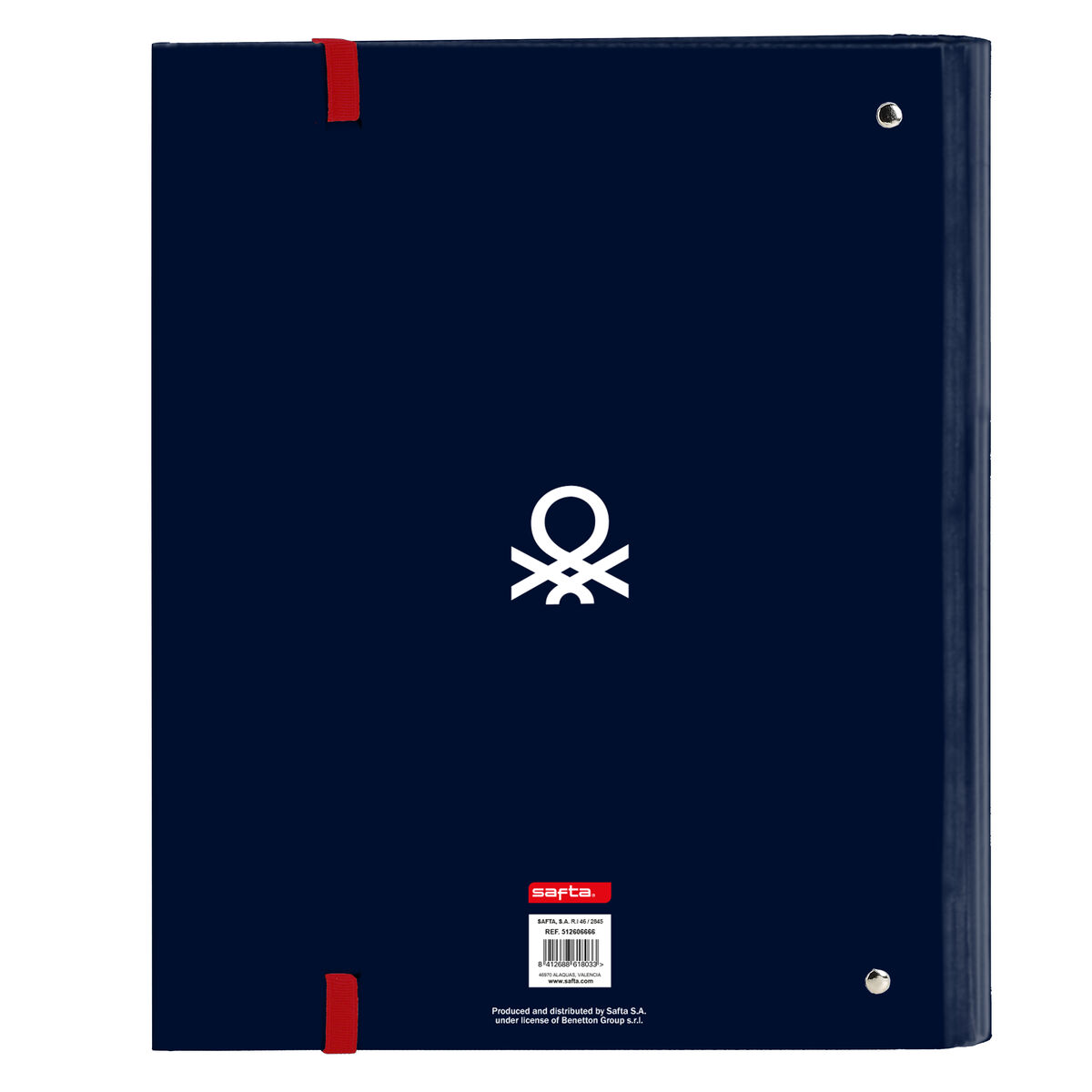 Ring binder Benetton Together Navy Blue 27 x 32 x 3.5 cm