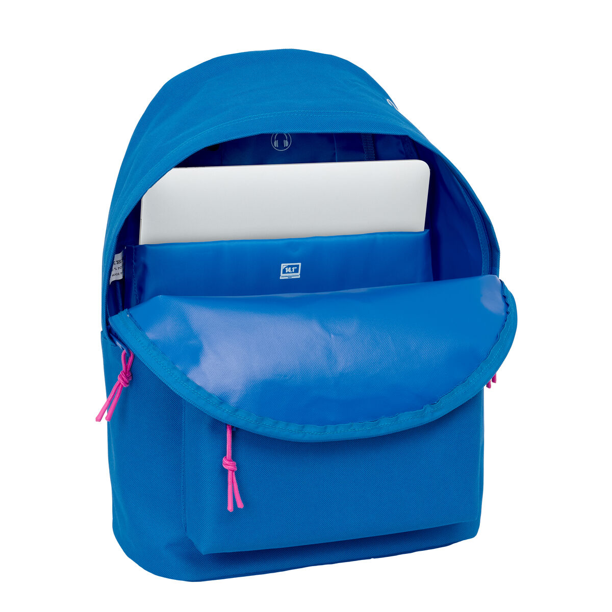 School Bag Benetton benetton basics Blue 31 x 41 x 16 cm