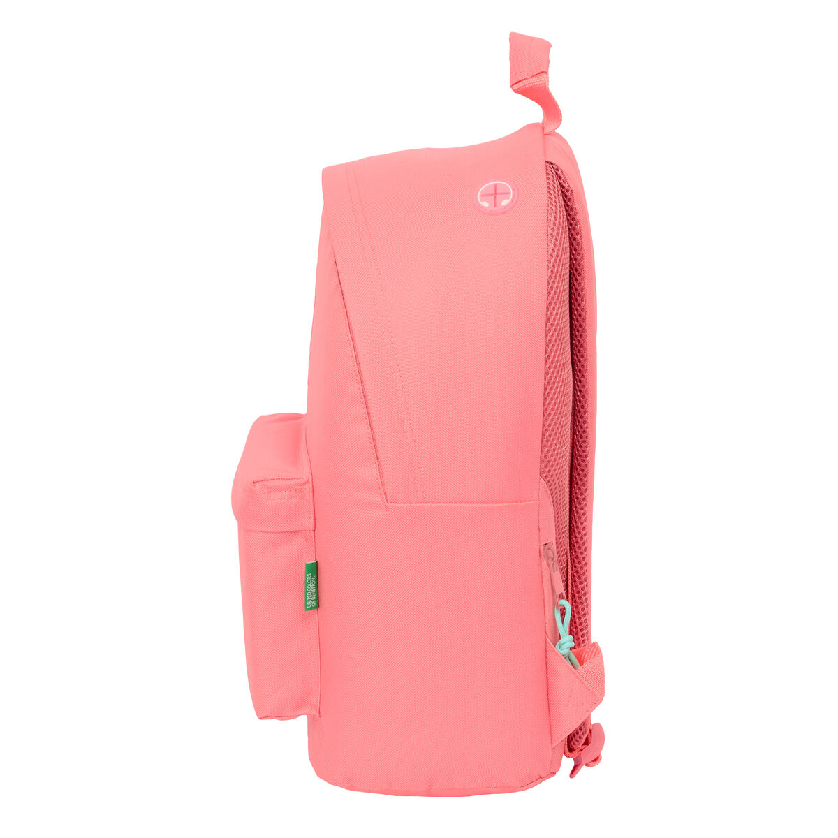 School Bag Benetton benetton basics Coral 31 x 41 x 16 cm