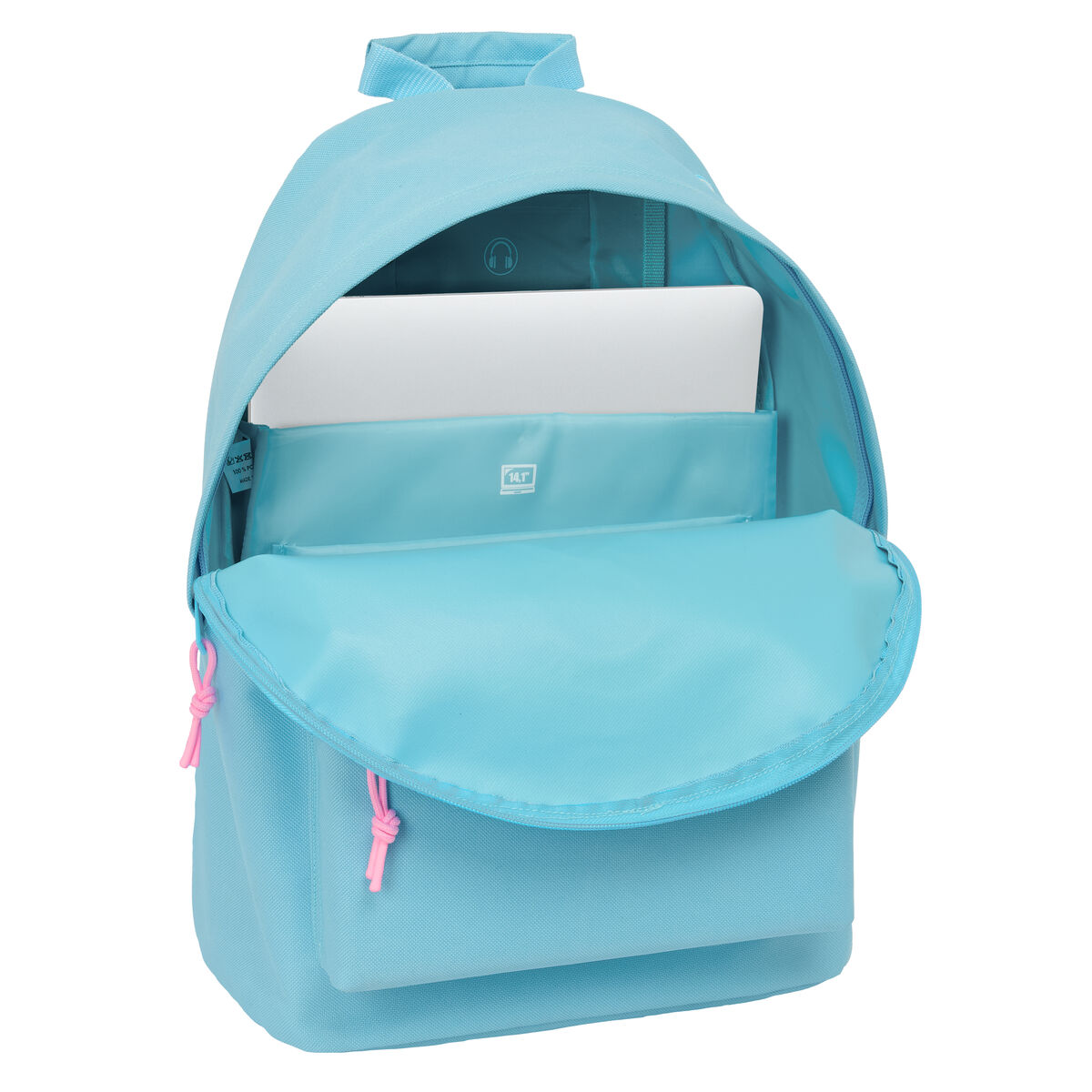 School Bag Benetton benetton basics Celeste 31 x 41 x 16 cm