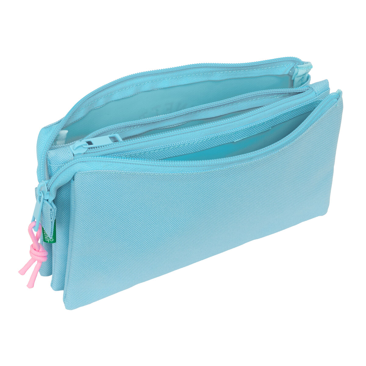 Holdall Benetton Celeste Sky blue 22 x 12 x 3 cm