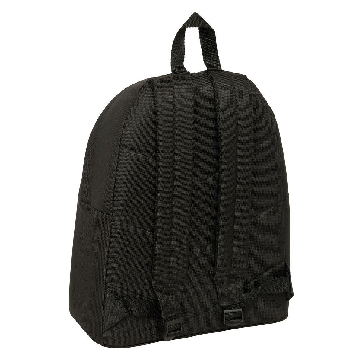 School Bag Benetton Negro Black 33 x 42 x 15 cm