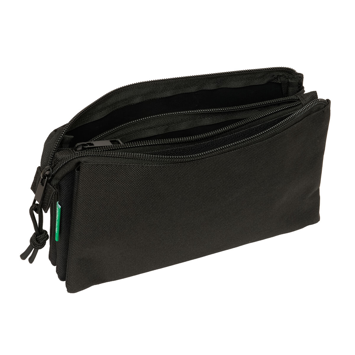 Holdall Benetton Negro Black 22 x 12 x 3 cm