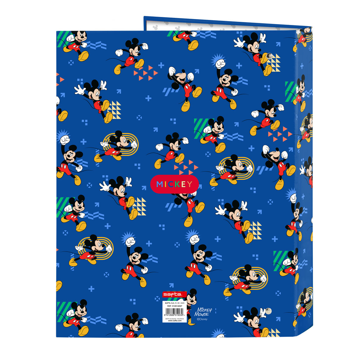 Ring binder Mickey Mouse Clubhouse Today Blue A4 26.5 x 33 x 4 cm