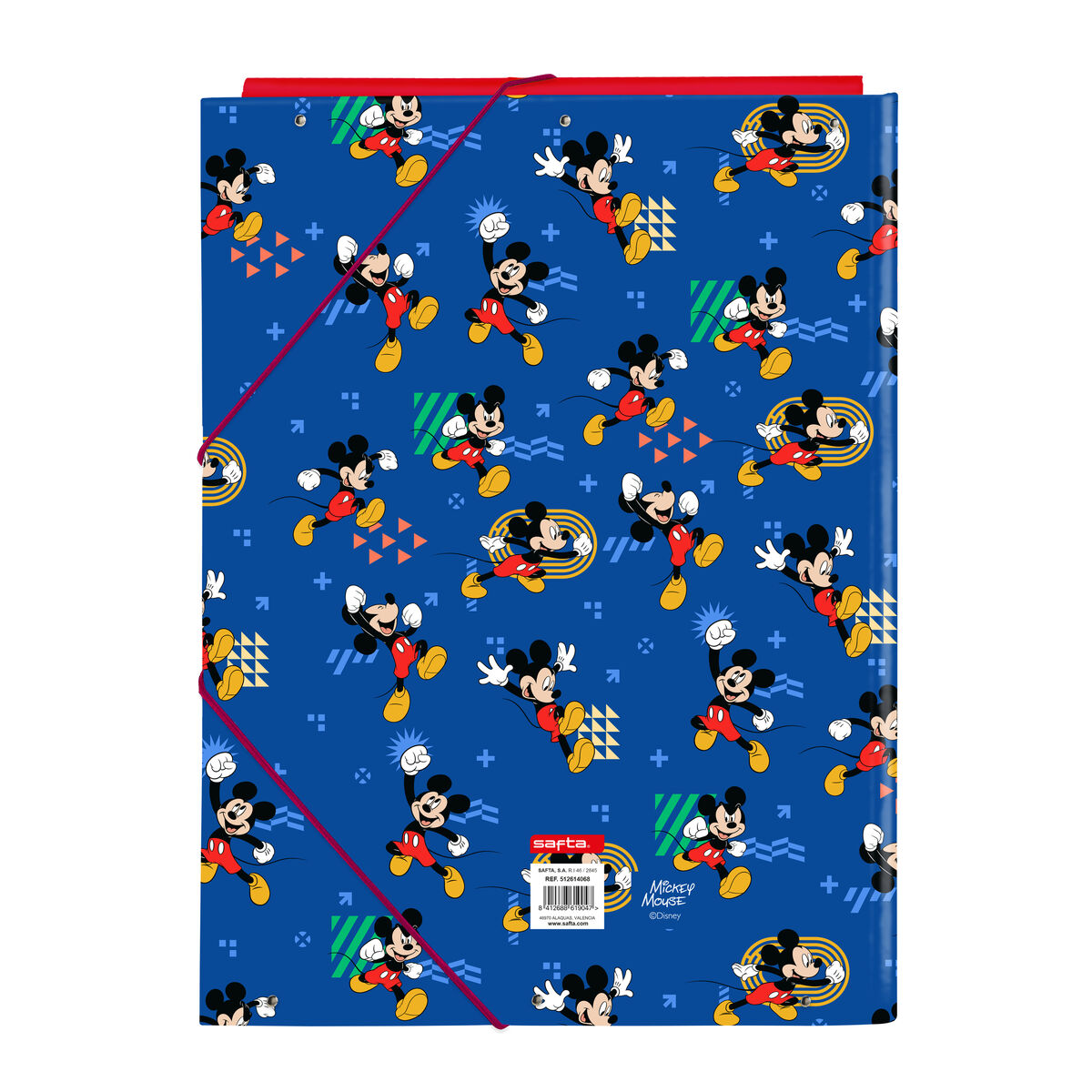 Ring binder Mickey Mouse Clubhouse Today Blue A4 26 x 33.5 x 2.5 cm
