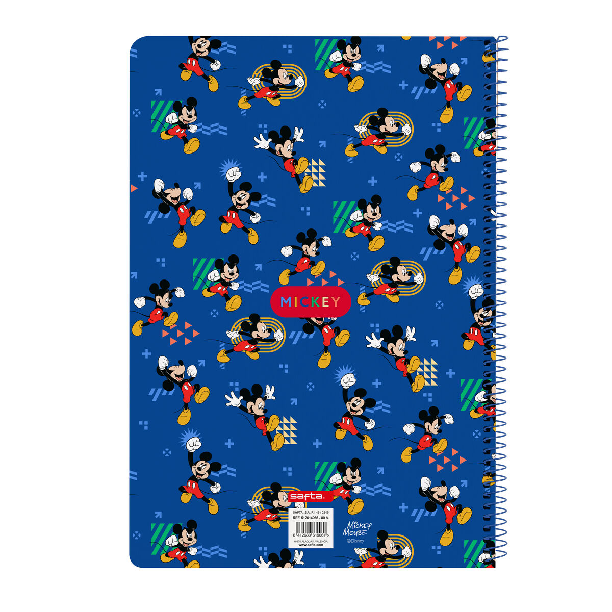 Ring binder Mickey Mouse Clubhouse Today Blue A4 21.5 x 31 x 1 cm