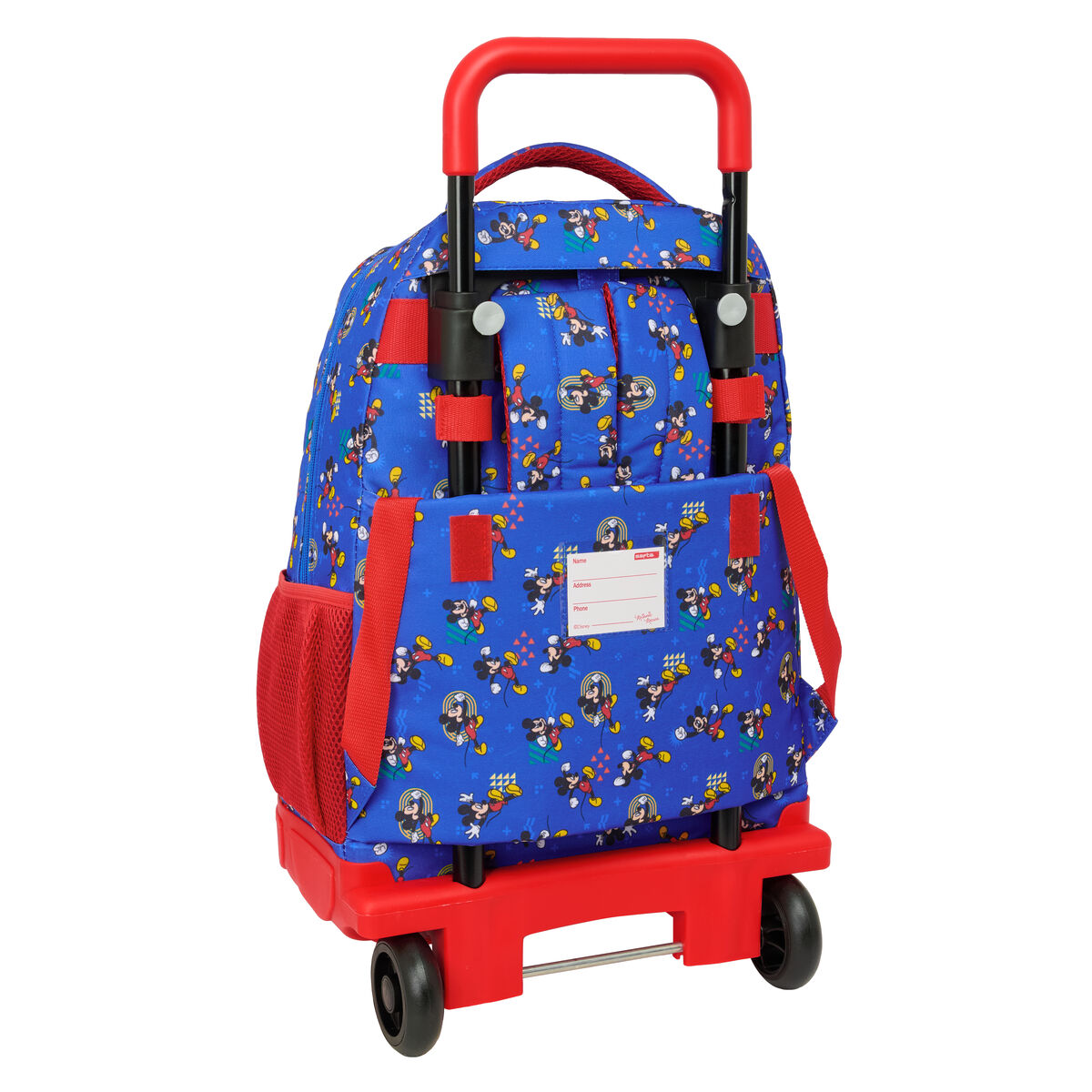 School Rucksack with Wheels Mickey Mouse Clubhouse Today Blue 33 x 45 x 22 cm