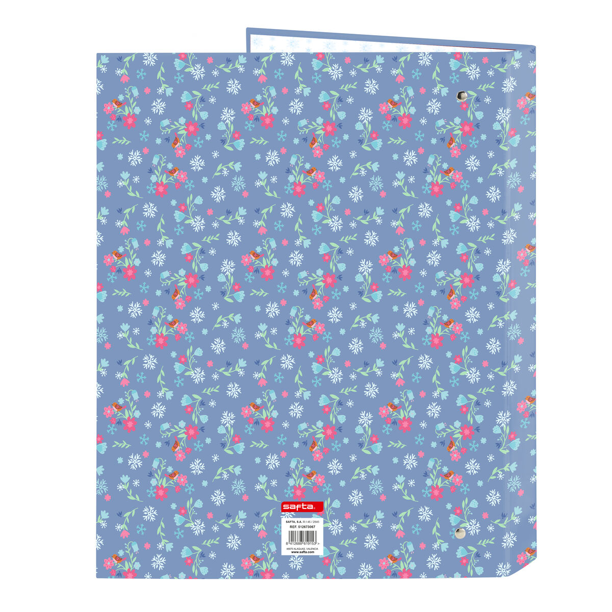 Ring binder Frozen Blue A4 26.5 x 33 x 4 cm