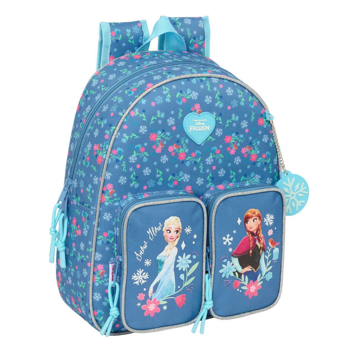 Schoolrugzak Frozen Blauw 28 x 34 x 10 cm