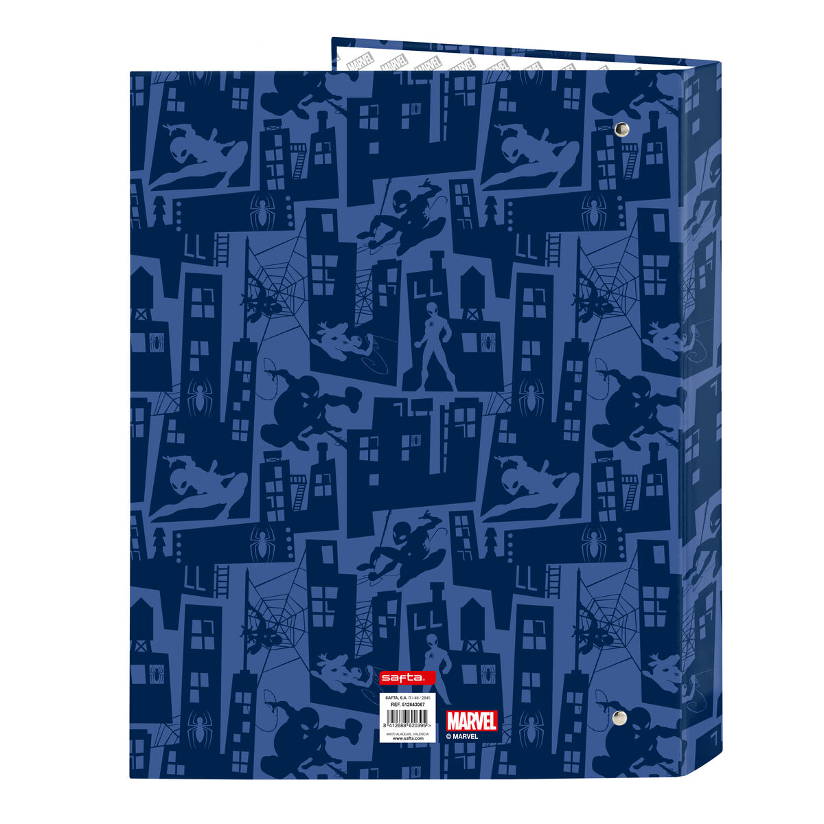 Ring binder Spider-Man Blue A4 26.5 x 33 x 4 cm