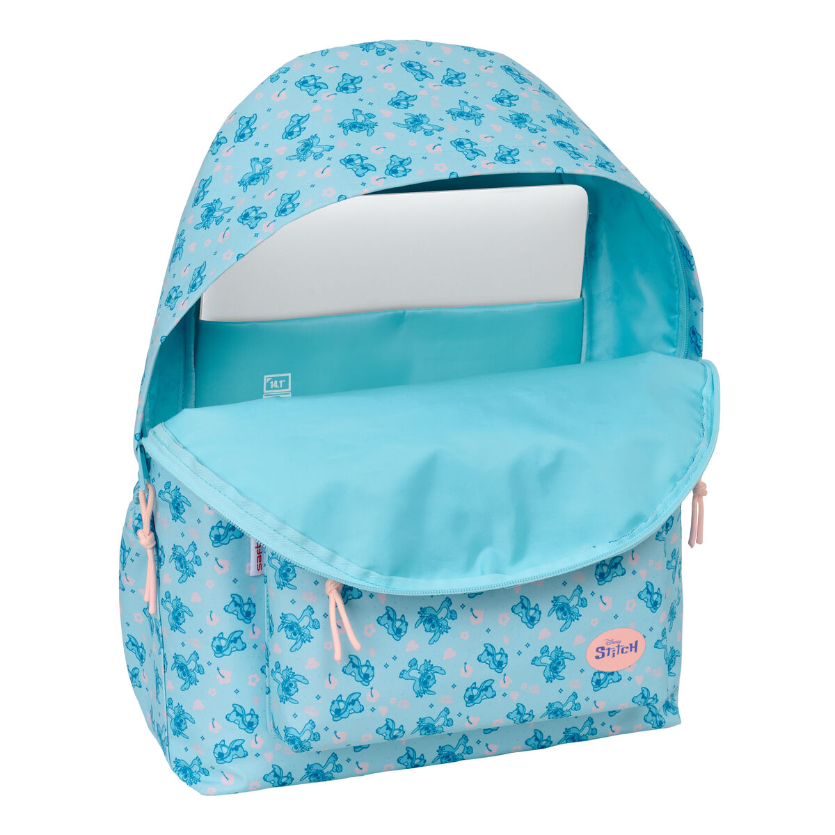 School Bag Lilo & Stitch Ohana Blue 31 x 43 x 13 cm