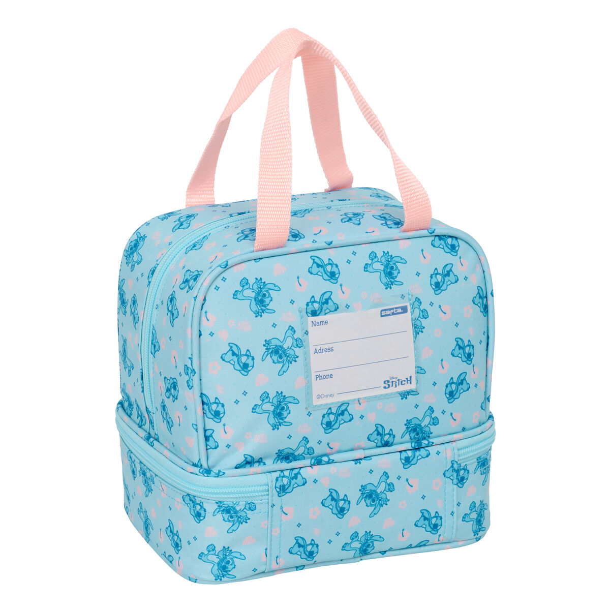 Lunchbox Lilo & Stitch Ohana Blue Pink 20 x 20 x 15 cm