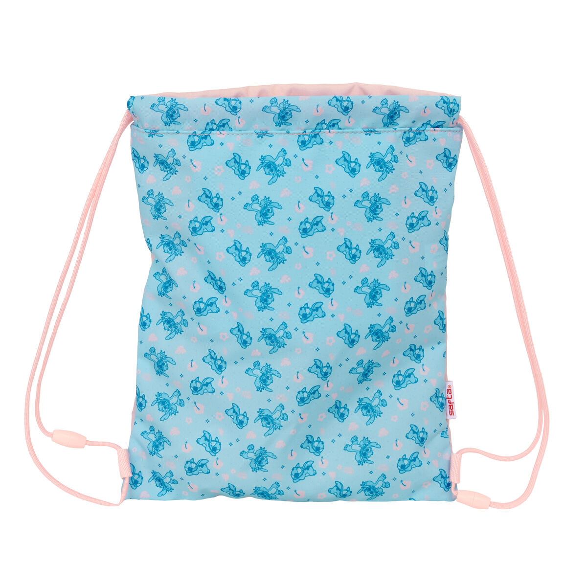 Backpack with Strings Lilo & Stitch Ohana Blue Pink 26 x 34 x 1 cm