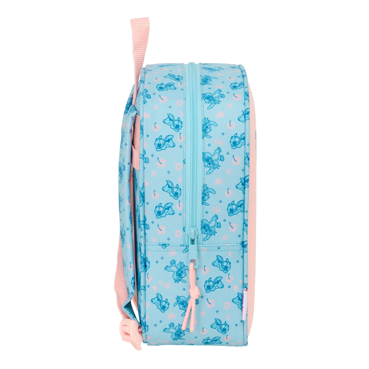 School Bag Lilo & Stitch Ohana Pink Light Blue 22 x 27 x 10 cm