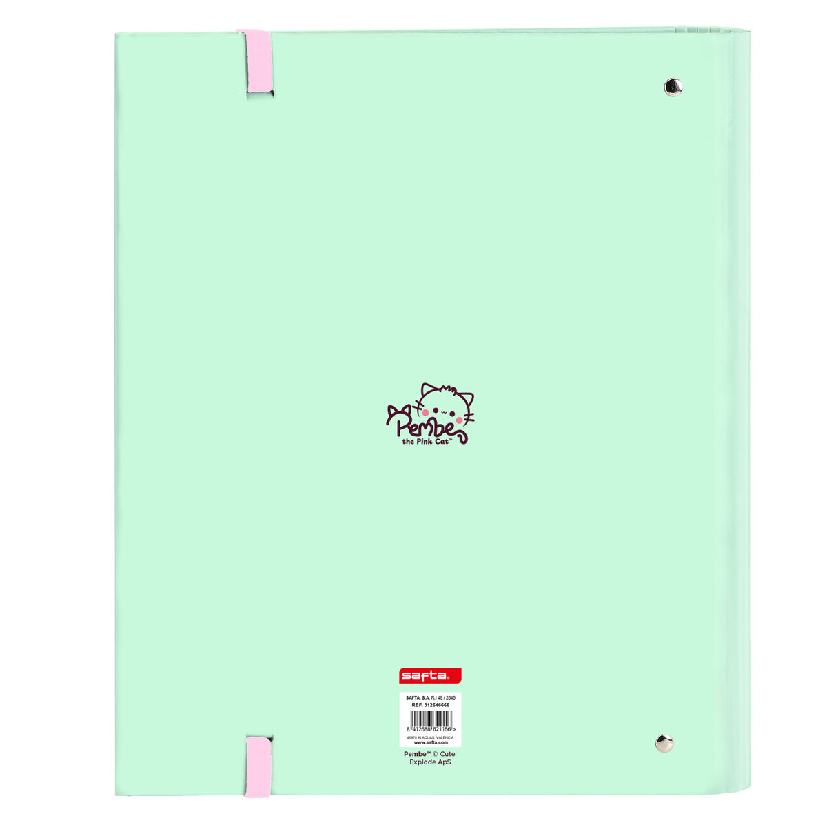 Ring binder Pembe The pink cat Multicolour 27 x 32 x 3.5 cm
