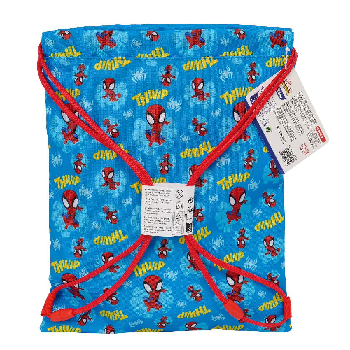 Rugtas met Koordjes Spider-Man Blauw Rood 26 x 34 x 1 cm