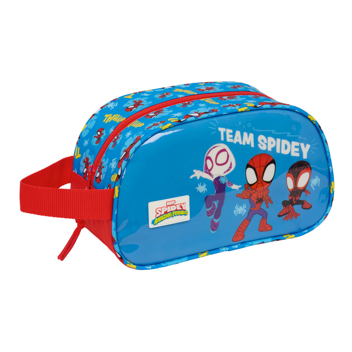 Reistasje Spider-Man Blauw Rood 26 x 15 x 12 cm
