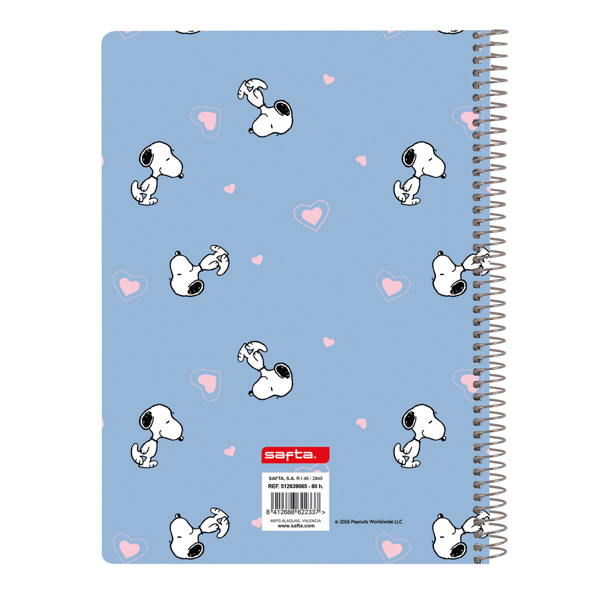 Notebook Snoopy A5 80 Sheets