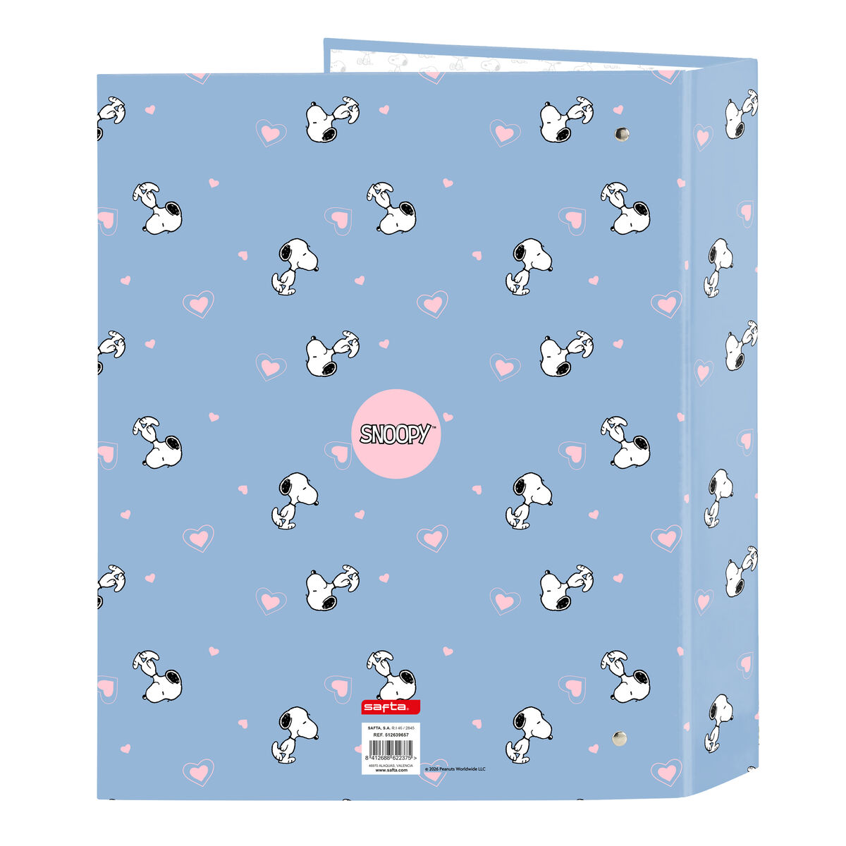 Ring binder Snoopy A4 27 x 33 x 6 cm