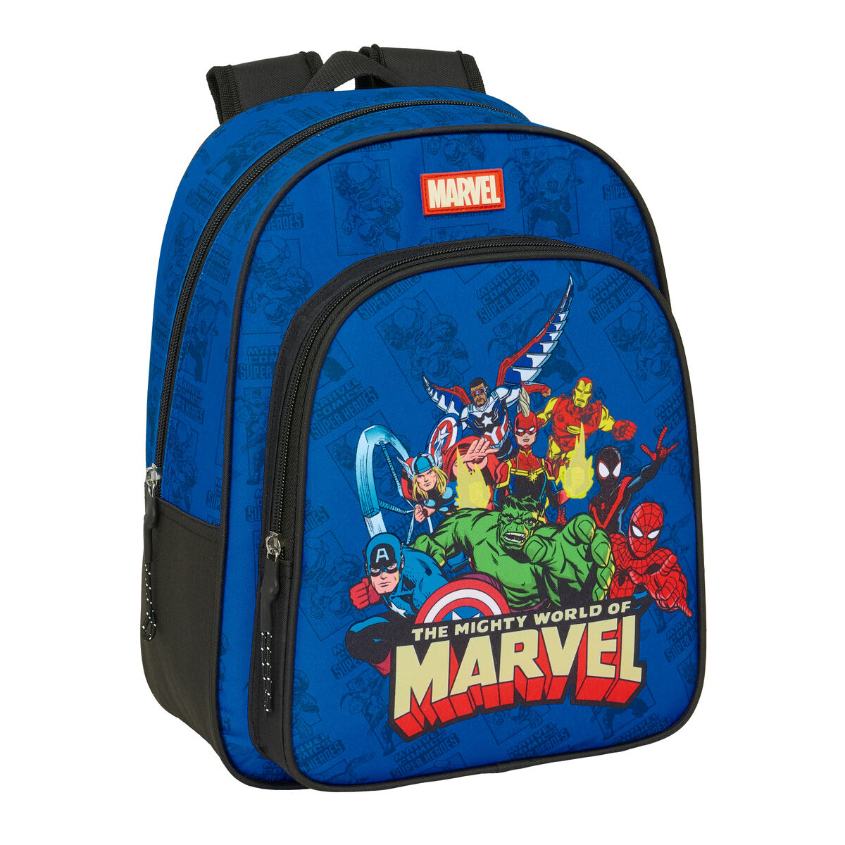 Schoolrugzak The Avengers Blauw Zwart 27 x 33 x 10 cm