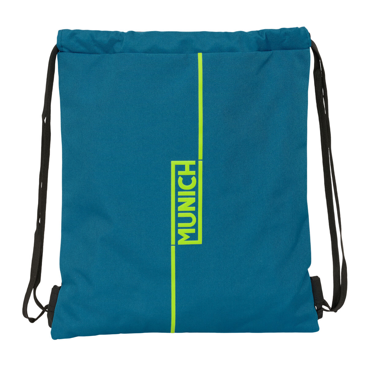 Rugtas met Koordjes Munich Land Zwart Groen 35 x 40 x 1 cm