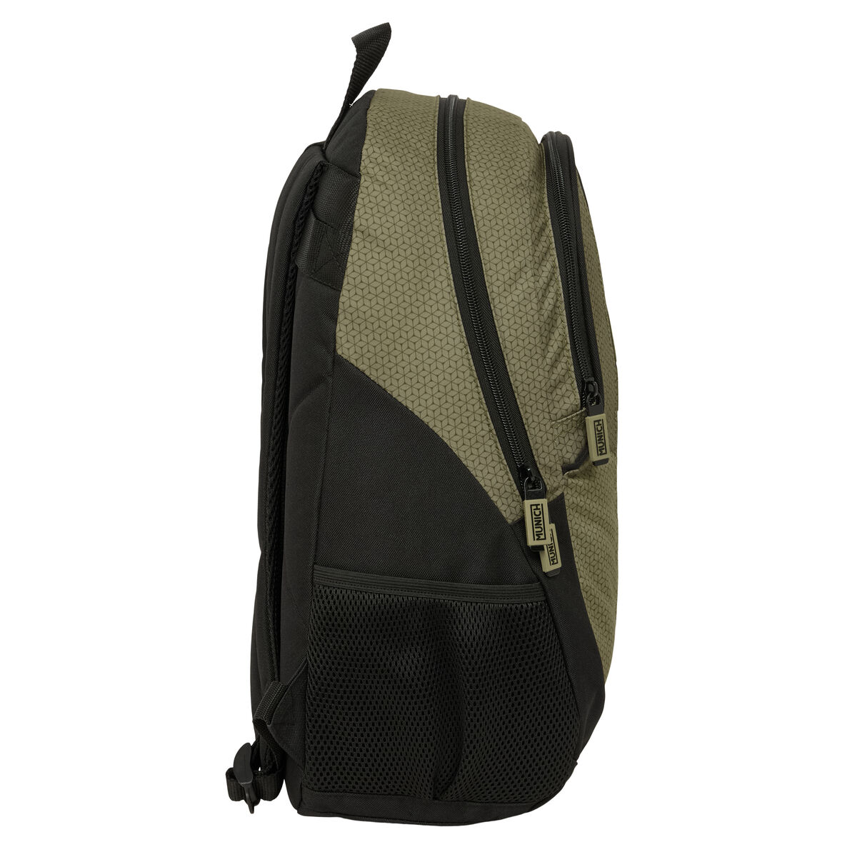 Schoolrugzak Munich West Zwart Groen 32 x 44 x 16 cm