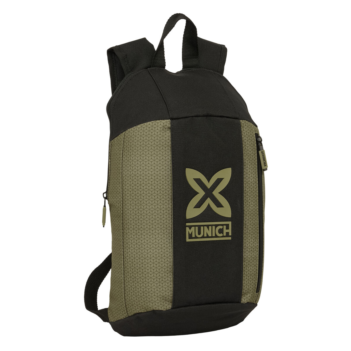 Schoolrugzak Munich West Zwart Groen 22 x 39 x 10 cm