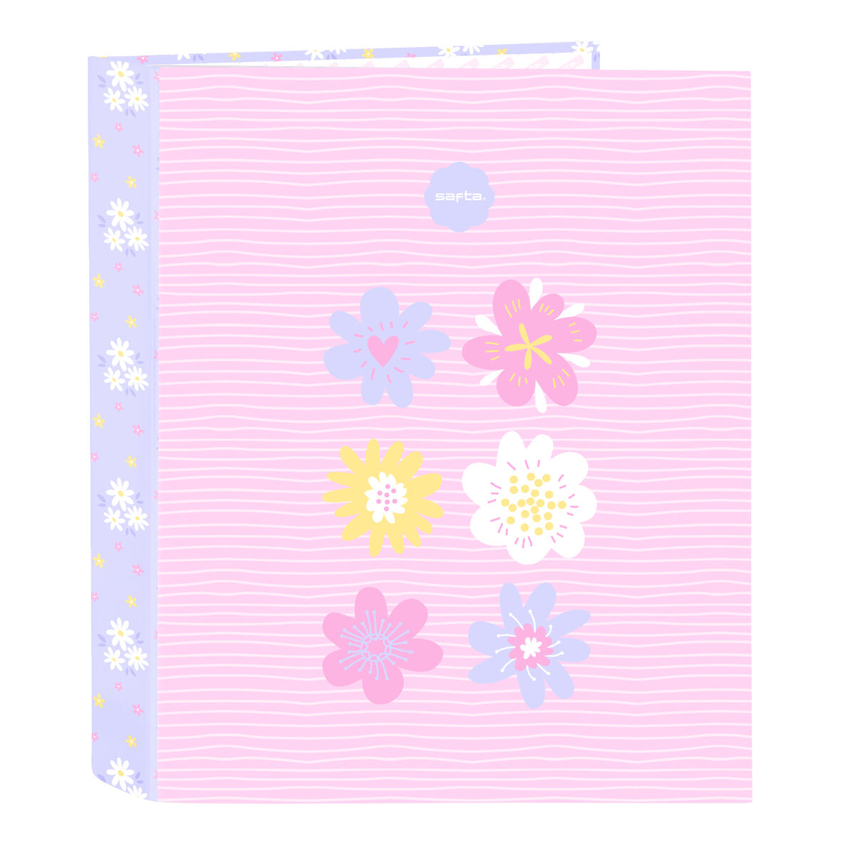Ring binder Safta Bouquet Pink Lilac A4 27 x 33 x 6 cm Ring binder Safta Bouquet Pink Lilac A4 27 x 33 x 6 cm