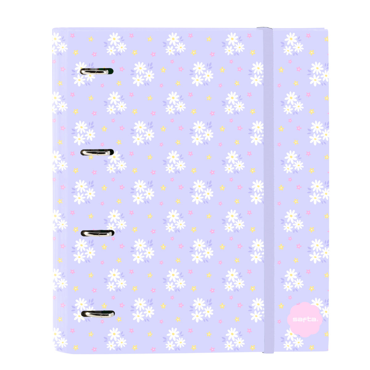 Ring binder Safta Bouquet Pink Lilac 27 x 32 x 3.5 cm Ring binder Safta Bouquet Pink Lilac 27 x 32 x 3.5 cm