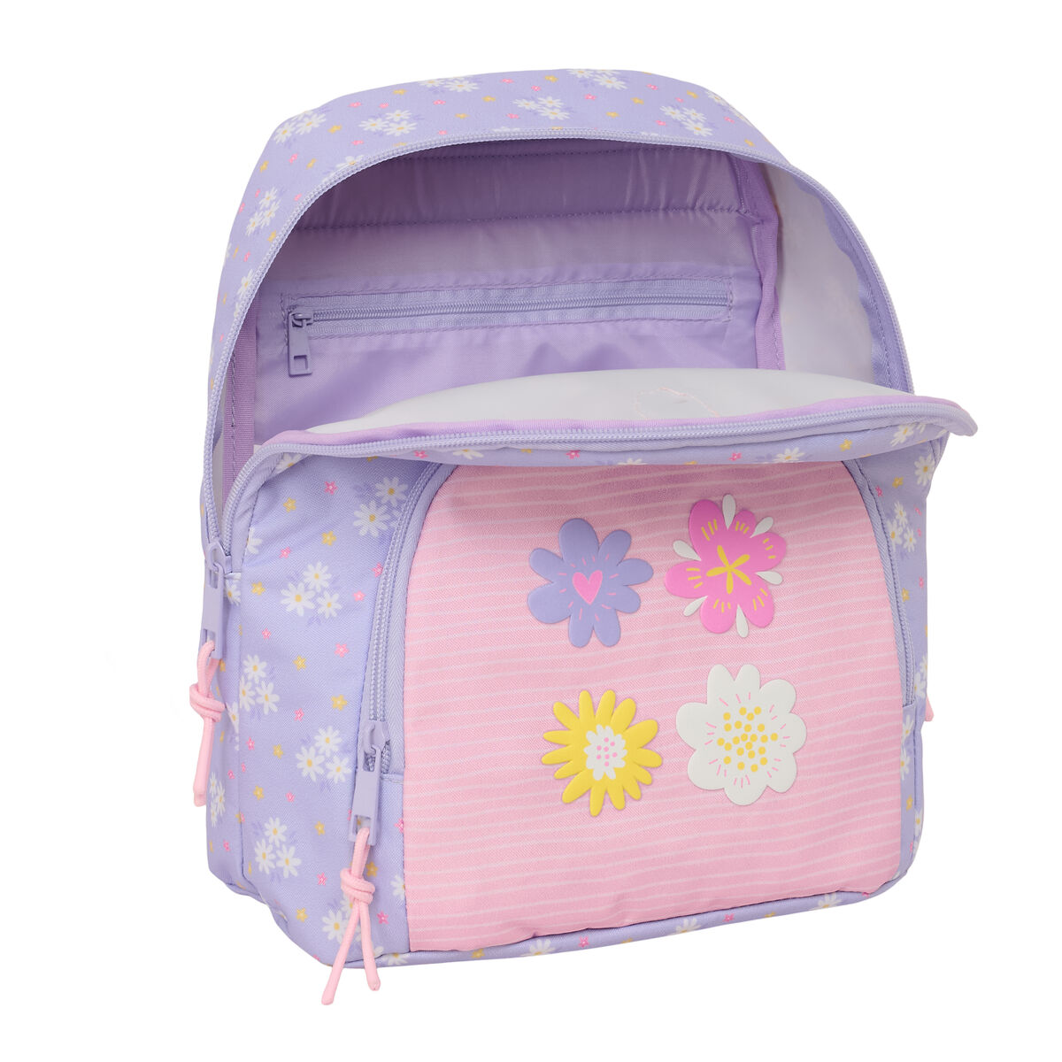 Rucksack Safta Bouquet Pink Lilac 25 x 30 x 13 cm